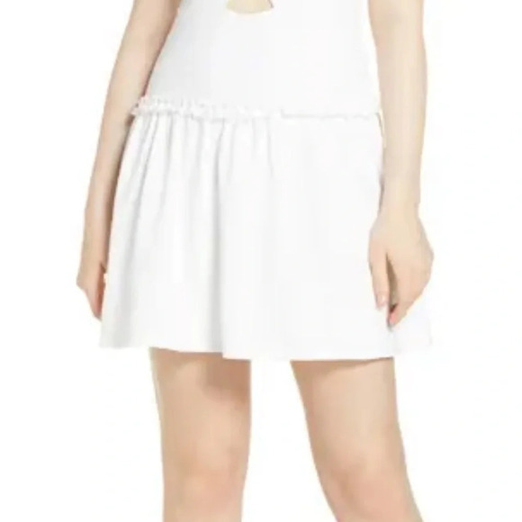 ALI&JAY white halter dress,frill,cut out,fit&flare,flare Dress Up Buttercup, - Picture 5 of 16